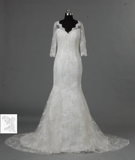 Robe de Mari�e manches longues Paris