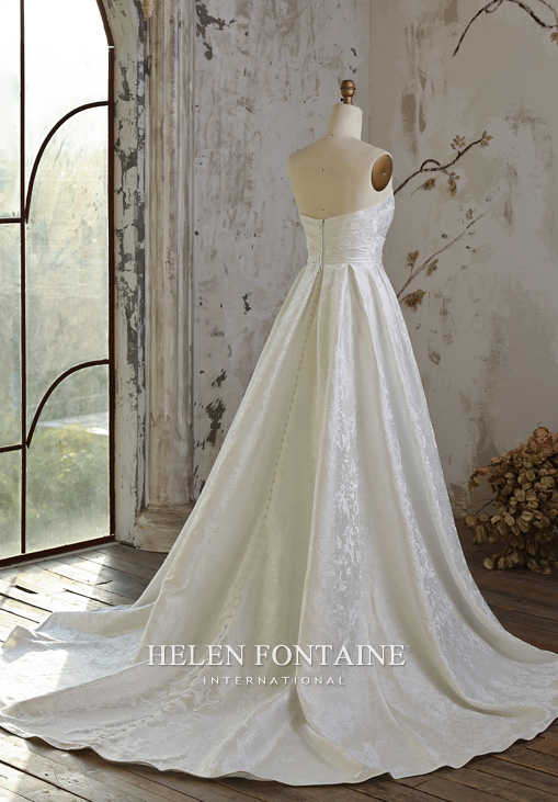 Robe de Mariee 2026 Satin Jaquard