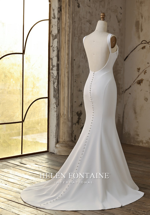 Robe de Mariee 2026 Helen Fontaine en crepe