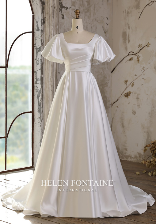 Robe de Mariee 2026 Satin Helen Fontaine