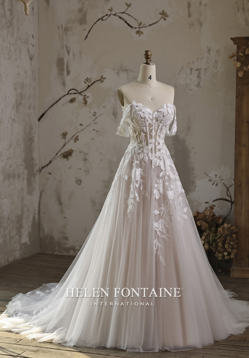 Robe de Mariee Tulle 2026 Ivoire Peche Philippe Apat