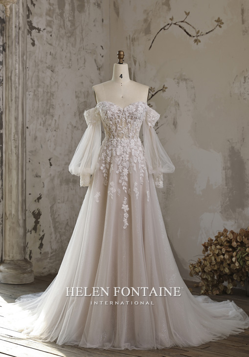 Robe de Mariee Tulle 2026 Couleur Ivoire Lacets au Dos