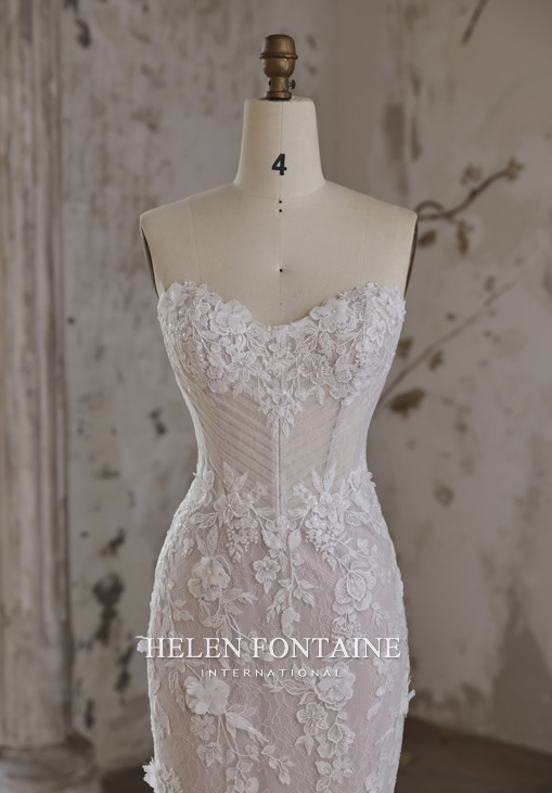 Robe de Mariee 2026 Corset Tulle Ivoire Traine