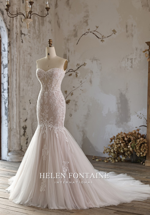 Robe de Mariee en Tulle et Dentelles 2026 Ivoire Philippe Apat