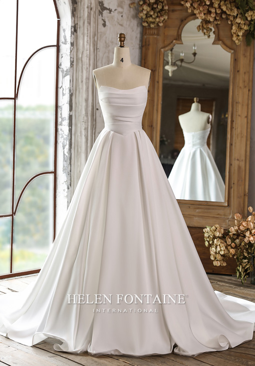 Robe de Mariee Satin 2026 Helen Fontaine International